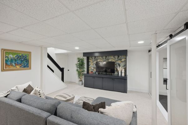 Interior, Living room, Recessed Lighting