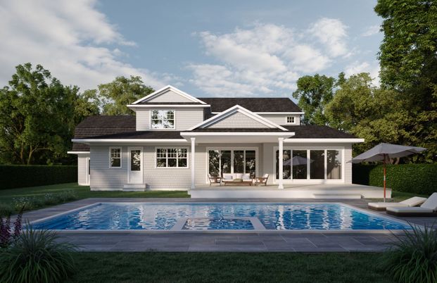 Exterior, Facade, Pool, Farmhouse
