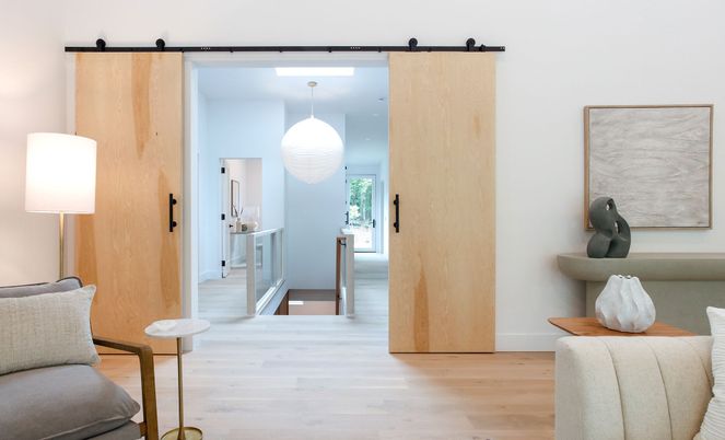 Interior, Pendant Lights, Wood Texture Flooring