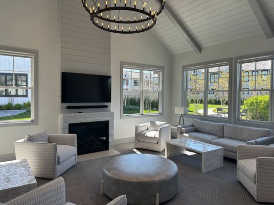 Fireplace, Interior, Living room, Pendant Lights
