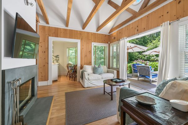 Fireplace, Interior, Living room, Wooden Beams, Wood Texture Flooring, Wooden Walls