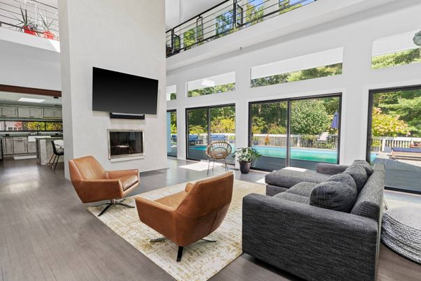 Fireplace, Interior, Living room, Wood Texture Flooring