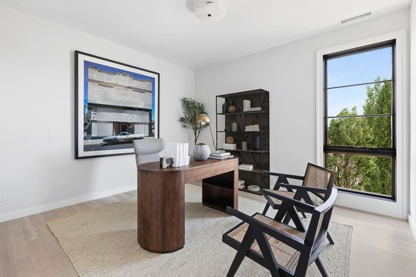 Home Office, Interior, Wood Texture Flooring