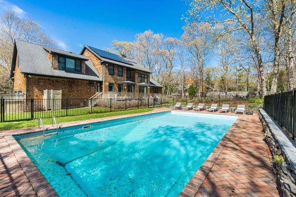 Exterior, Pool, Solar Panels