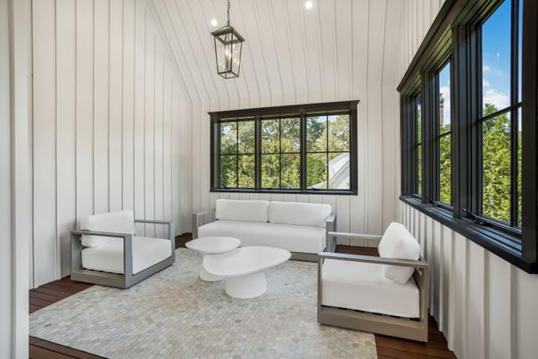 Interior, Living room, Pendant Lights, Recessed Lighting, Wood Texture Flooring