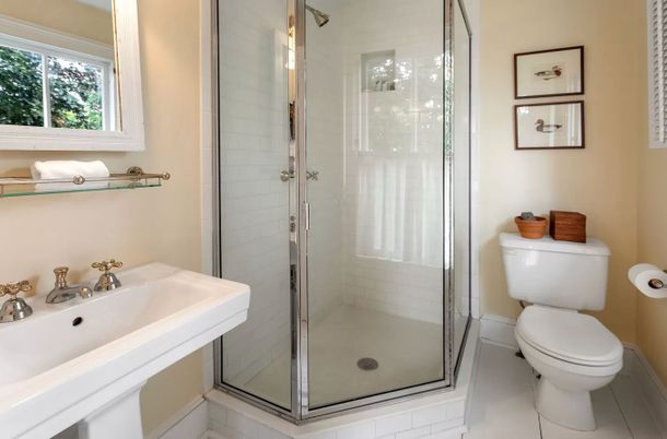 Bathroom, Glass Shower, Interior