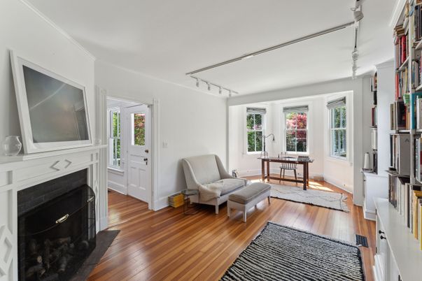 Fireplace, Interior, Wood Texture Flooring