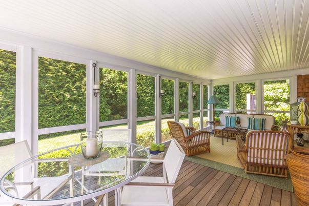Interior, Sun Room, Wood Texture Flooring