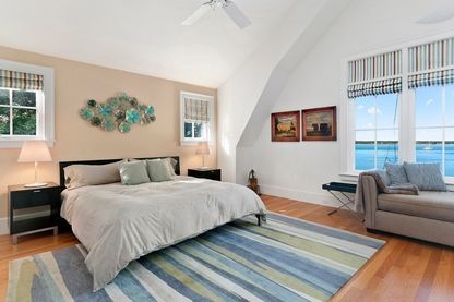 Bedroom, Interior, Water, Wood Texture Flooring