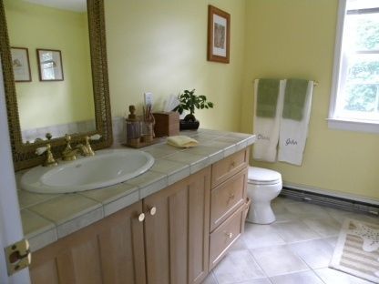 Bathroom, Interior, Tile Countertops
