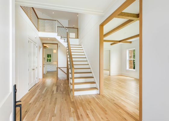 Interior, Recessed Lighting, Wooden Beams, Wood Texture Flooring