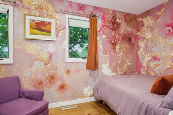 Bedroom, Interior, Wood Texture Flooring