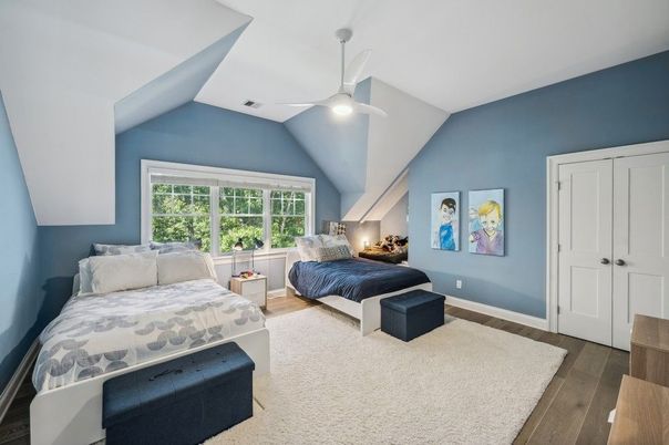 Bedroom, Interior, Wood Texture Flooring