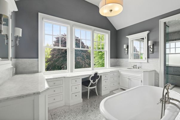 Bathroom, Dual Sink Vanities, Free Standing Baths, Interior