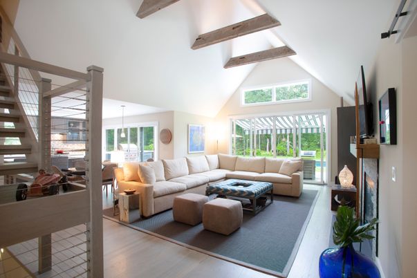 Interior, Living room, Wooden Beams, Wood Texture Flooring