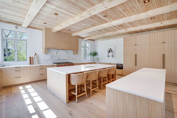 Interior, Kitchen, Marble Walls, Wooden Beams, Wooden Ceilings, Wood Texture Flooring