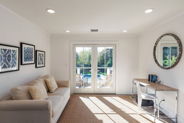 Home Office, Interior, Recessed Lighting