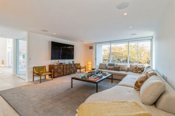 Interior, Living room, Recessed Lighting