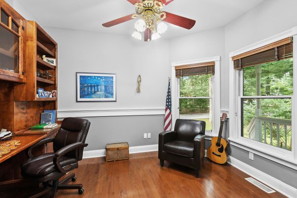 Home Office, Interior, Wood Texture Flooring