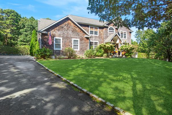 Backyard, Exterior, Facade, Brick Traditional