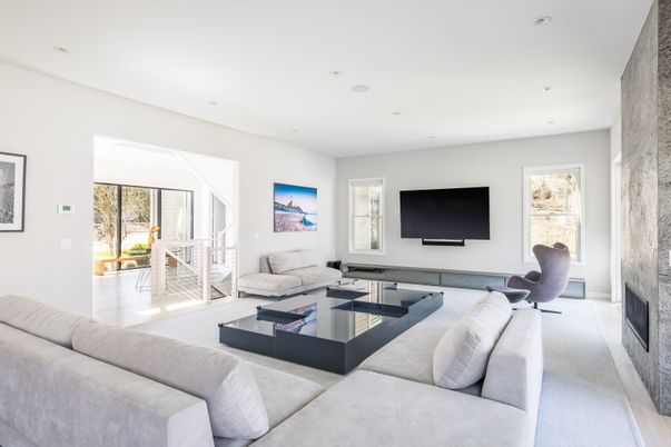 Interior, Living room, Recessed Lighting