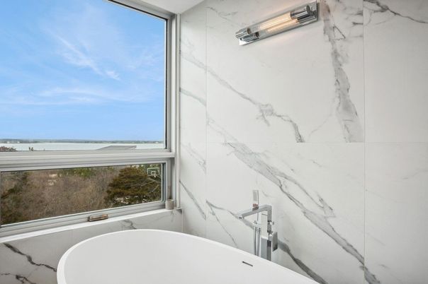 Bathroom, Free Standing Baths, Interior, Marble Walls, Water