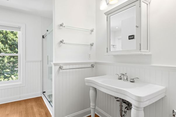 Bathroom, Interior, Wood Texture Flooring