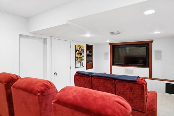 Home Theatre Room, Interior, Recessed Lighting, Theatre Room
