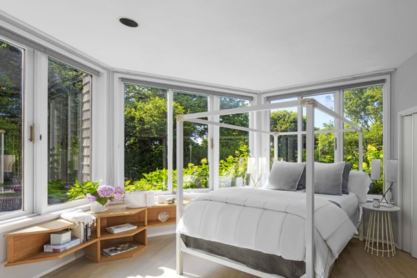 Bedroom, Interior, Sun Room, Wood Texture Flooring