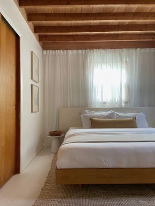 Bedroom, Interior, Wooden Beams, Wooden Ceilings