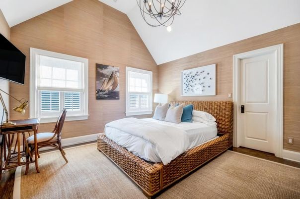 Bedroom, Home Office, Interior, Wooden Walls