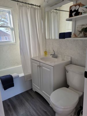 Bathroom, Interior, Wood Texture Flooring