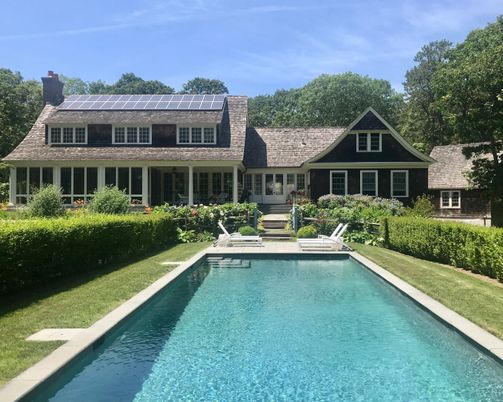 Exterior, Pool, Solar Panels