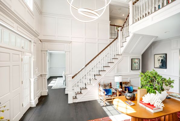 Interior, Pendant Lights, Recessed Lighting, Wood Texture Flooring