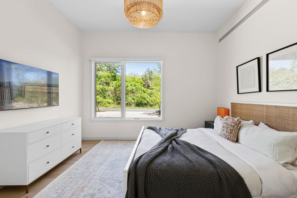 Bedroom, Chandelier, Interior, Wood Texture Flooring