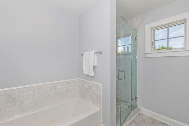 Bathroom, Glass Shower, Interior, Marble