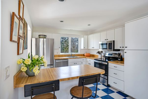 Interior, Kitchen, Recessed Lighting, Stainless Steel Appliances