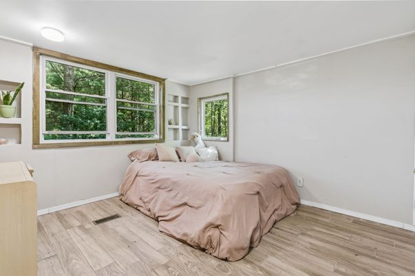 Bedroom, Interior, Wood Texture Flooring