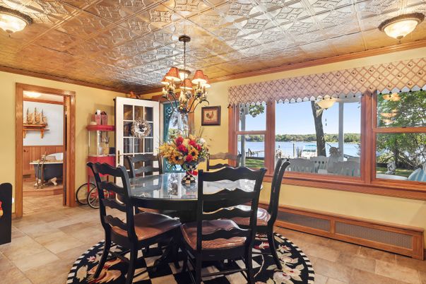 Chandelier, Dining room, Interior, Water