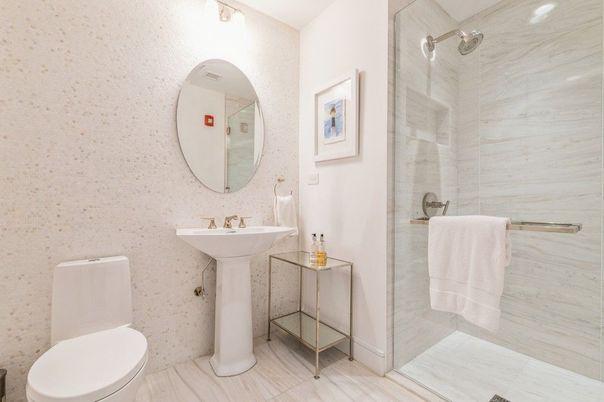 Bathroom, Glass Shower, Interior
