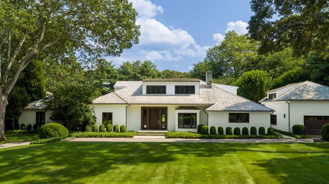 Attached, Backyard, Exterior, Facade, Farmhouse