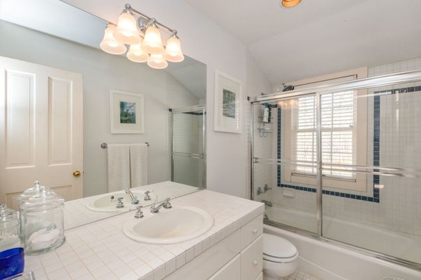 Bathroom, Glass Shower, Interior, Tile Countertops
