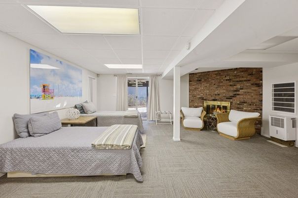 Bedroom, Fireplace, Interior, Stone Walls