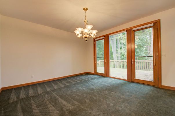 Chandelier, Empty room, Interior