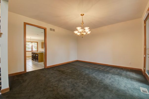 Chandelier, Empty room, Interior