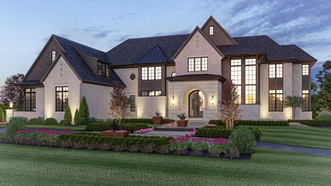 Exterior, Facade, French Provincial