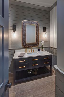 Bathroom, Interior, Wooden Walls