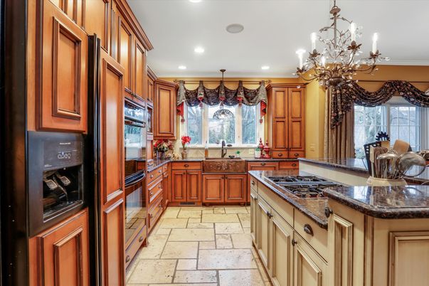 Chandelier, Interior, Kitchen, Recessed Lighting