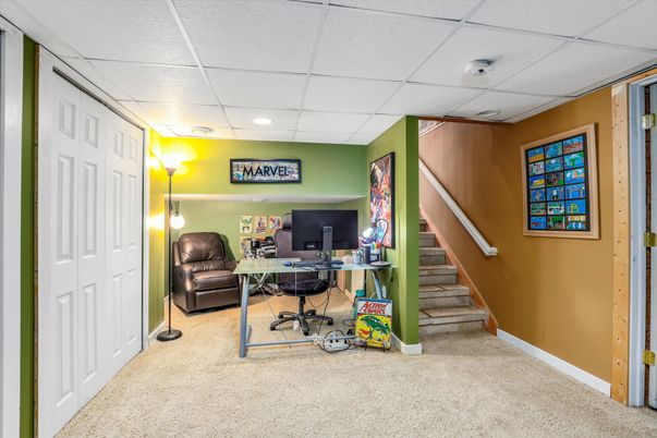 Home Office, Interior, Recessed Lighting