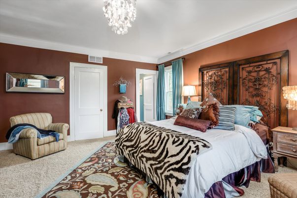 Bedroom, Chandelier, Interior